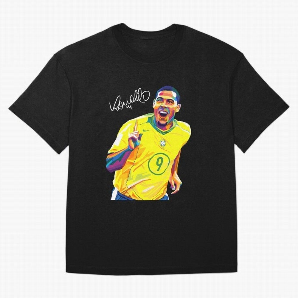 Ronaldo 9 Wpap Pop Art Oversized T-Shirt Bring FIFA World Cup 2026 USA Canada Mexico Spirit, Made for England, Haaland, Vintage Soccer Flavor, Modern Football Stars, National Flags and Final Night Emotion; Made for Collectors Who Enjoy Iconic