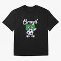 BRAZIL - Dabbing Football Soccer Ball - BRAZIL Classic T-Shirt Cheer for FIFA World Cup 2026 Group Stage Capturing Neymar, Portugal, Spain and Germany Energy, Stadium Chants, National Pride, Trophy Dreams and Unforgettable Football Memories;