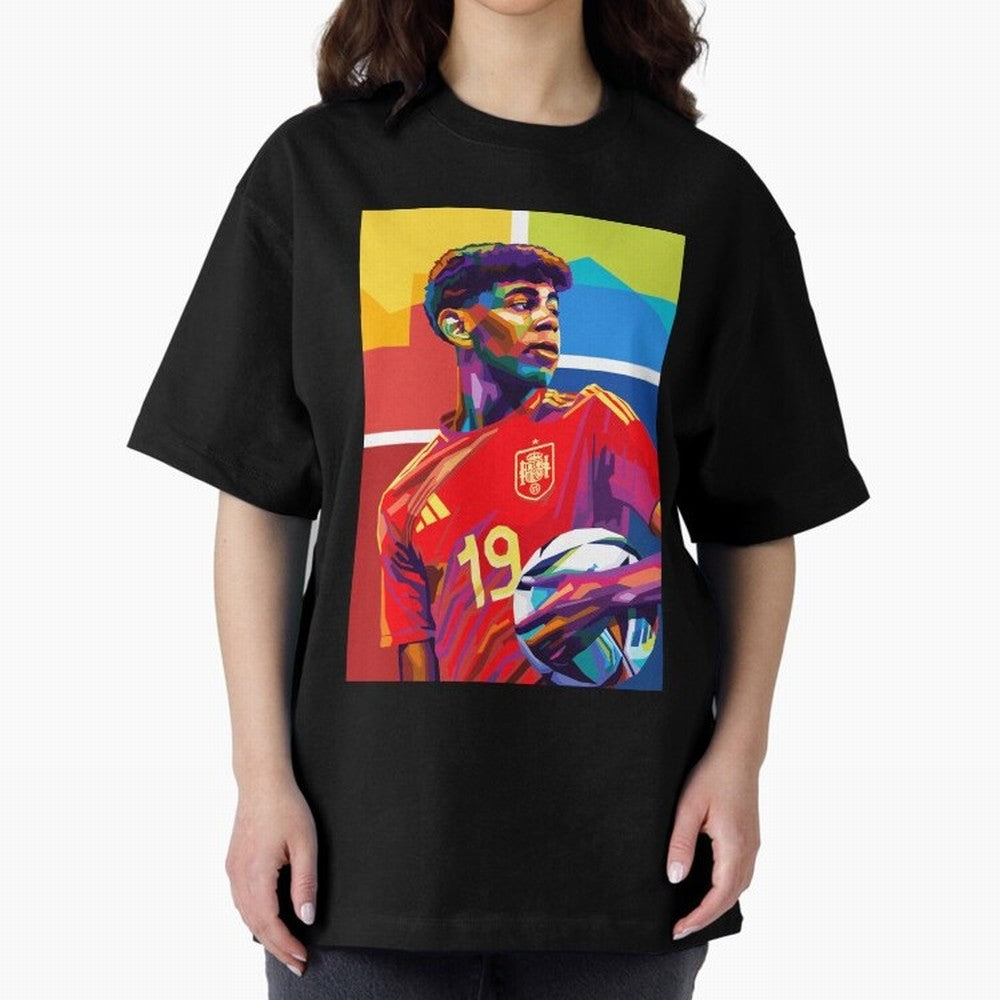 Lamine Yamal Football Wpap Art Classic T-Shirt Live for the Drama of Global Football Passion for FIFA World Cup 2026 USA Canada Mexico, Inspired by Haaland and Mbappe, Spain, Football Passion, Legendary Performances, Festival Vibes and Supporter