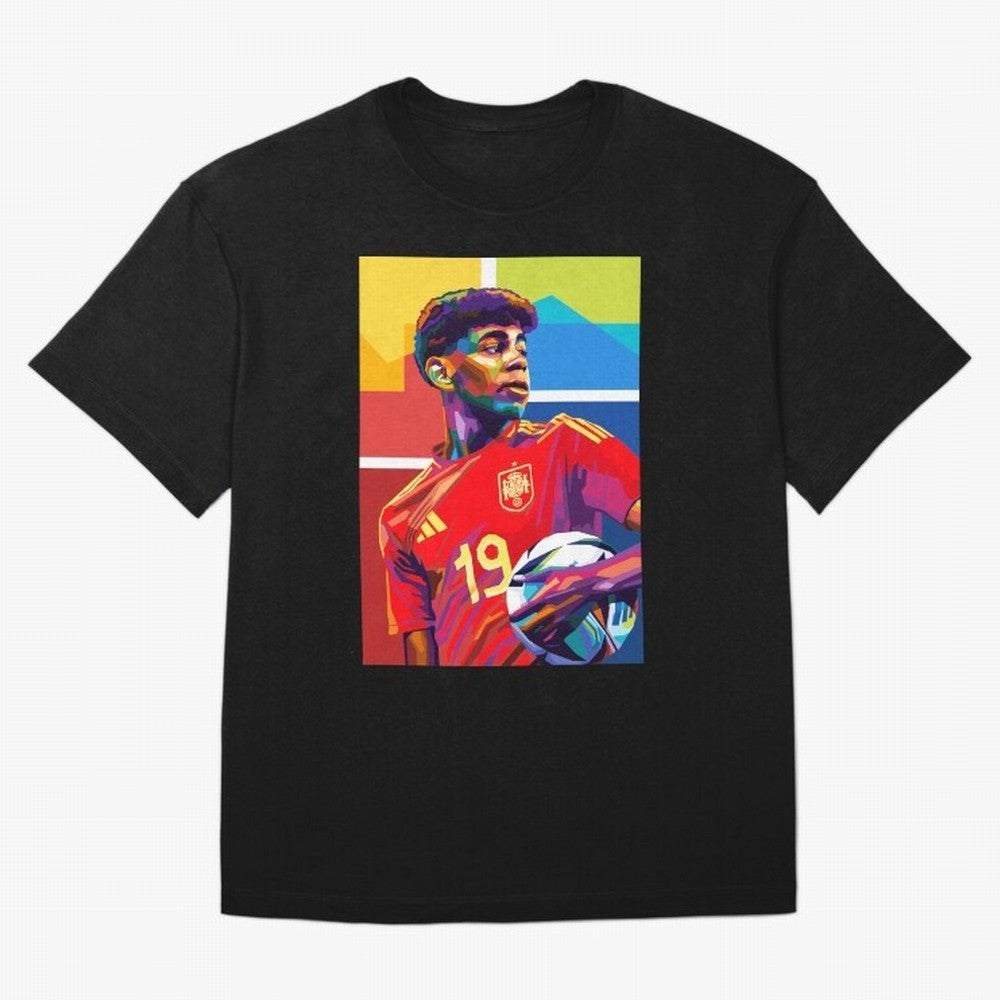 Lamine Yamal Football Wpap Art Classic T-Shirt Live for the Drama of Global Football Passion for FIFA World Cup 2026 USA Canada Mexico, Inspired by Haaland and Mbappe, Spain, Football Passion, Legendary Performances, Festival Vibes and Supporter