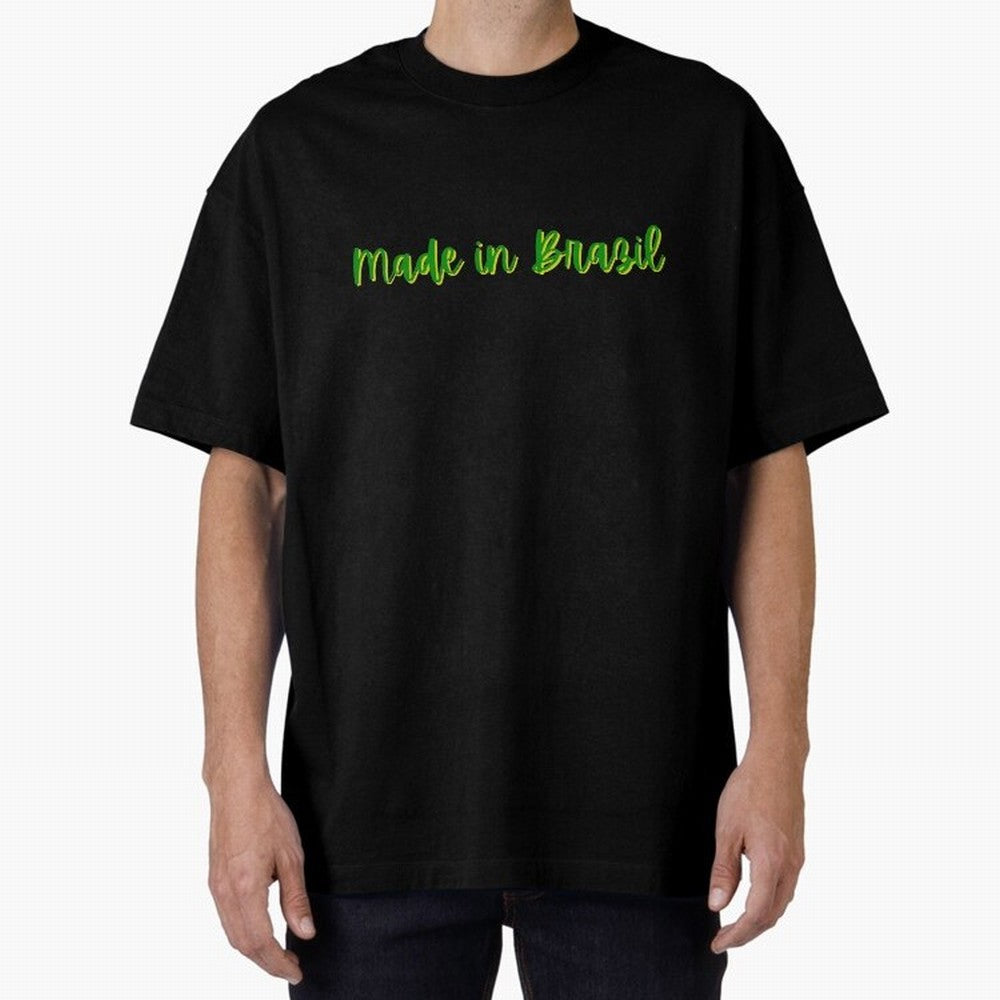 Made in Brazil Oversized T-Shirt Treasure the FIFA World Cup 2026 Group Stage Journey through Mbappe Highlights, England, France and Netherlands Pride, Stadium Memories, Football Loyalty, International Chants and Championship Tradition; Ideal for