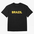 Brazil, yellow 3d sign Classic T-Shirt Celebrate Unforgettable Nights in Global Football Passion for FIFA World Cup 2026, Capturing Neymar, Haaland and Cristiano Ronaldo, Spain and Netherlands, Football Festival Excitement, Trophy Ambitions,