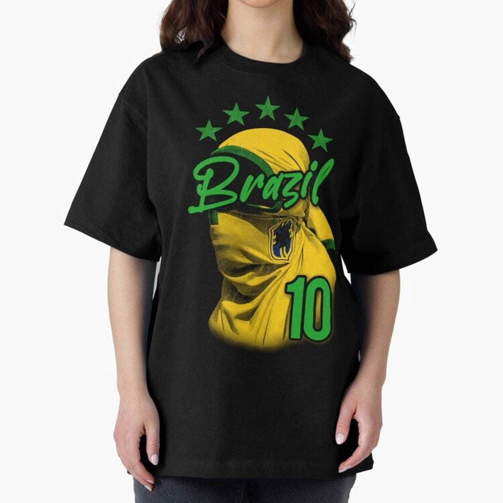 Design Brazil 10 Classic T-Shirt Celebrate Rivalries and Pride in the FIFA World Cup 2026 Group Stage Journey through Cristiano Ronaldo Highlights, France Pride, Supporter Pride, Iconic Celebrations, Legendary Names and Global Match Day Energy;