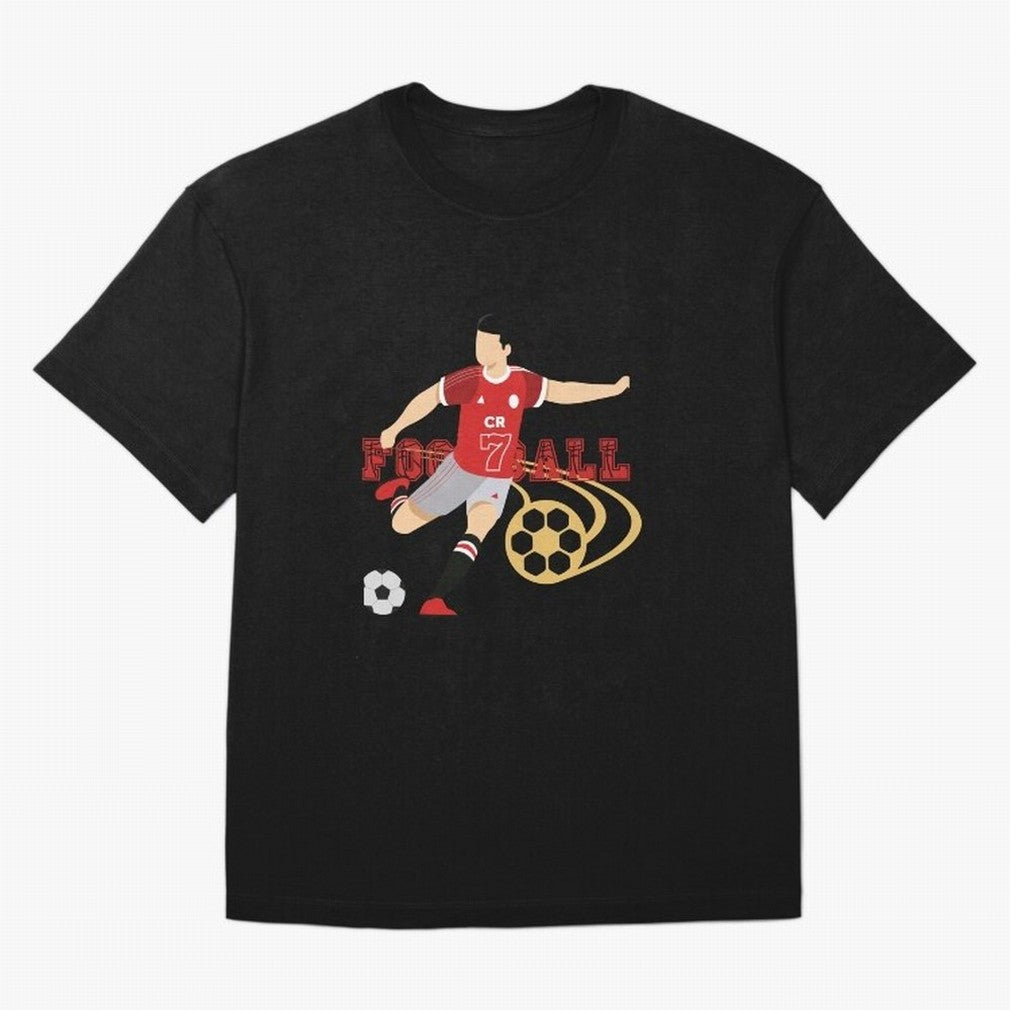 Ronaldo Football Icon Oversized T-Shirt Celebrate Supporters United by Match Day Hype around FIFA World Cup 2026 USA Canada Mexico, Mbappe and Neymar, Spain and Netherlands, Sports Nostalgia, International Competition, Famous Players and