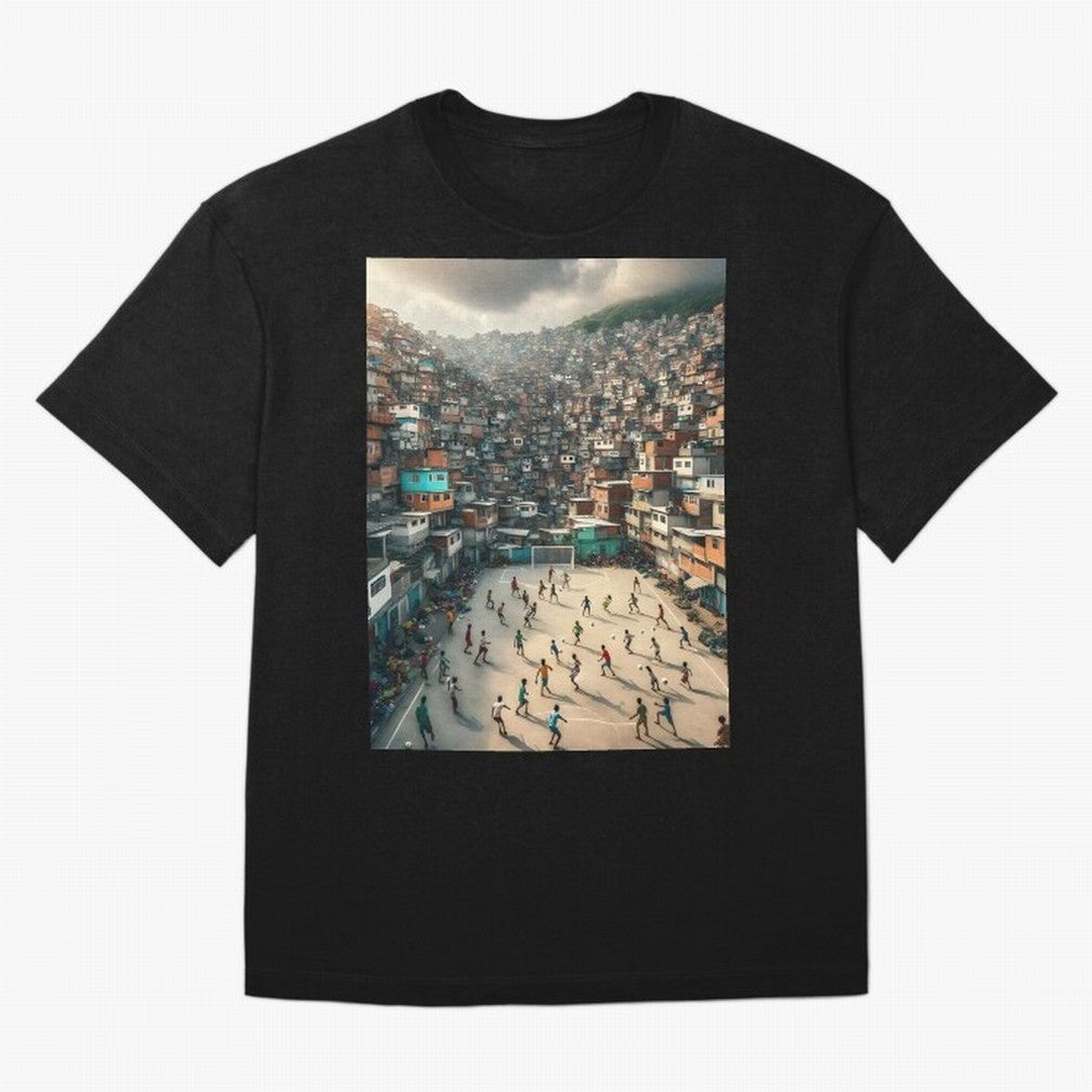 Favela Happiness Classic T-Shirt Carry National Pride through FIFA World Cup 2026 Highlighting Messi, Argentina and Brazil Energy, Game Day Rituals, Football Legends, Country Pride and the Road to the Final; Ideal for Passionate Fans Who Love