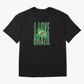 Art I Love BRAZIL Classic T-Shirt Show Support during Global Football Passion for FIFA World Cup 2026, Built around Mbappe, Argentina, France and Brazil, Supporter Pride, Iconic Celebrations, Legendary Names and Global Match Day Energy; Built for