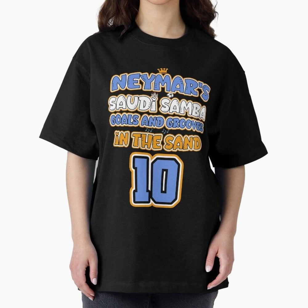 SAUDI SAMBA GOALS & GROOVES Oversized T-Shirt Feel the Roar of FIFA World Cup 2026 USA Canada Mexico for Fans of Haaland and England, Bringing Worldwide Fan Energy, Dramatic Goals, Stadium Lights and Championship Celebrations; Great for Watch