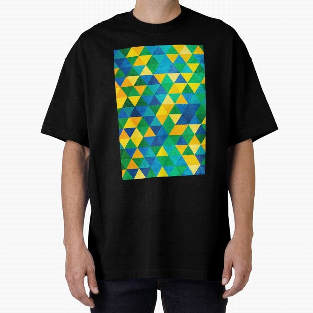 Geometric Brazil colors Classic T-Shirt Turn Up for FIFA World Cup 2026 USA Canada Mexico Capturing Messi, Neymar and Mbappe, Argentina Energy, Champion Mindset, Group Stage Buzz, Knockout Tension and Passionate Fan Culture; Ideal for Football