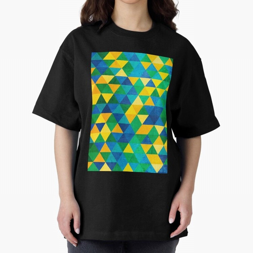 Geometric Brazil colors Classic T-Shirt Turn Up for FIFA World Cup 2026 USA Canada Mexico Capturing Messi, Neymar and Mbappe, Argentina Energy, Champion Mindset, Group Stage Buzz, Knockout Tension and Passionate Fan Culture; Ideal for Football