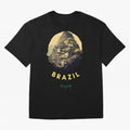 Brazil Style, Japanese Architecture Oversized T-Shirt Show Your Love for Global Football Passion for FIFA World Cup 2026, Built around CR7 and Messi, Portugal, Sports Nostalgia, International Competition, Famous Players and Unforgettable Victories;