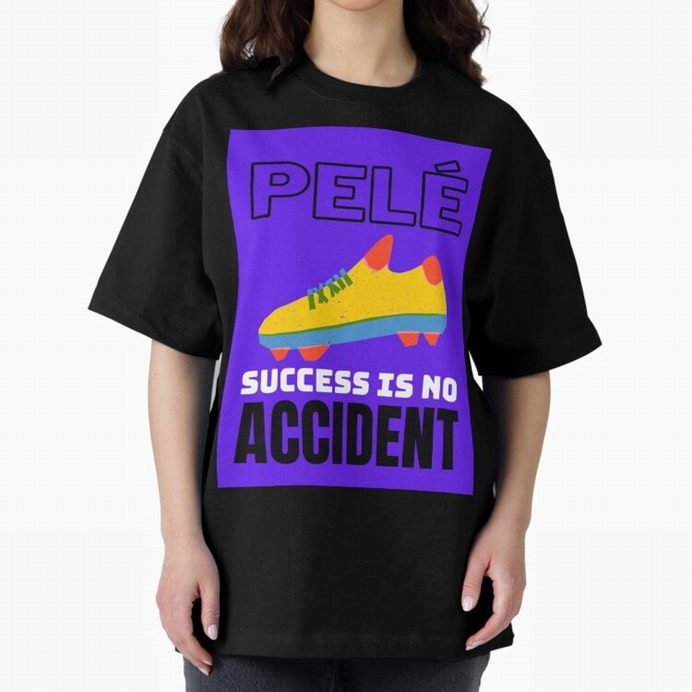 Pele Quote Success Is No Accident Graphic Classic T-Shirt Celebrate Every Goal in Match Day Hype around FIFA World Cup 2026 USA Canada Mexico, Messi and Cristiano Ronaldo, France and Portugal, Goal Celebration Energy, Supporter Heritage, Football