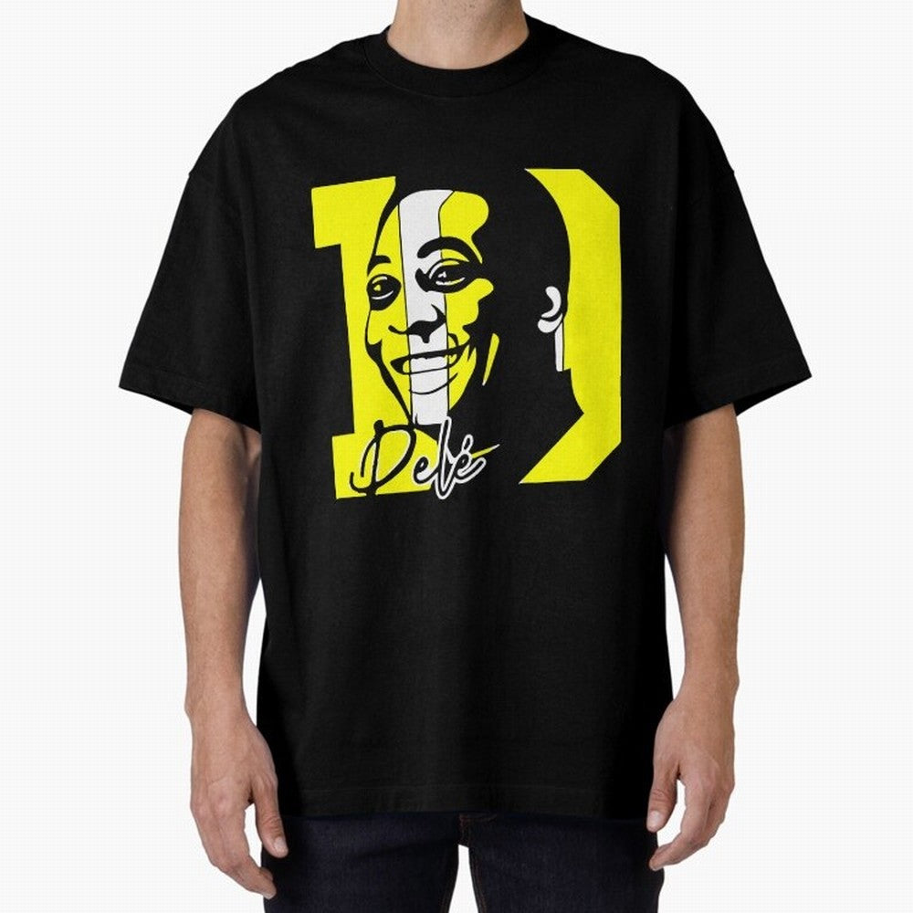 Pele Soccer Brazil Player, RIP Pele - pel¨¦ [HiSVG.CoM] Oversized T-Shirt Celebrate Global Passion for FIFA World Cup 2026 Driven by Haaland and Mbappe, Spain and Netherlands Energy, Sports Nostalgia, International Competition, Famous Players and