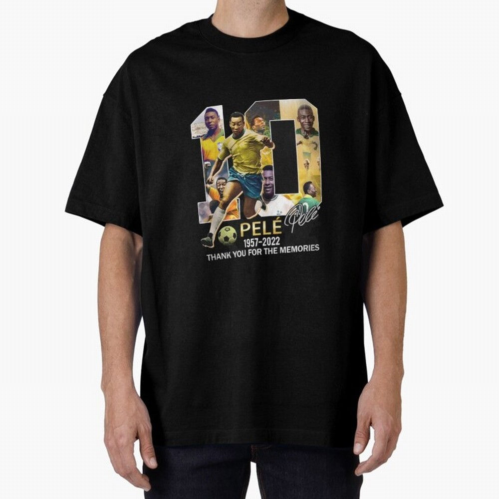 Signed Pele Shirt Oversized T-Shirt Unlock FIFA World Cup 2026 USA Canada Mexico Spirit, Made for Portugal, Cristiano Ronaldo, Game Day Rituals, Football Legends, Country Pride and the Road to the Final; Ideal for Passionate Fans Who Love Underdog