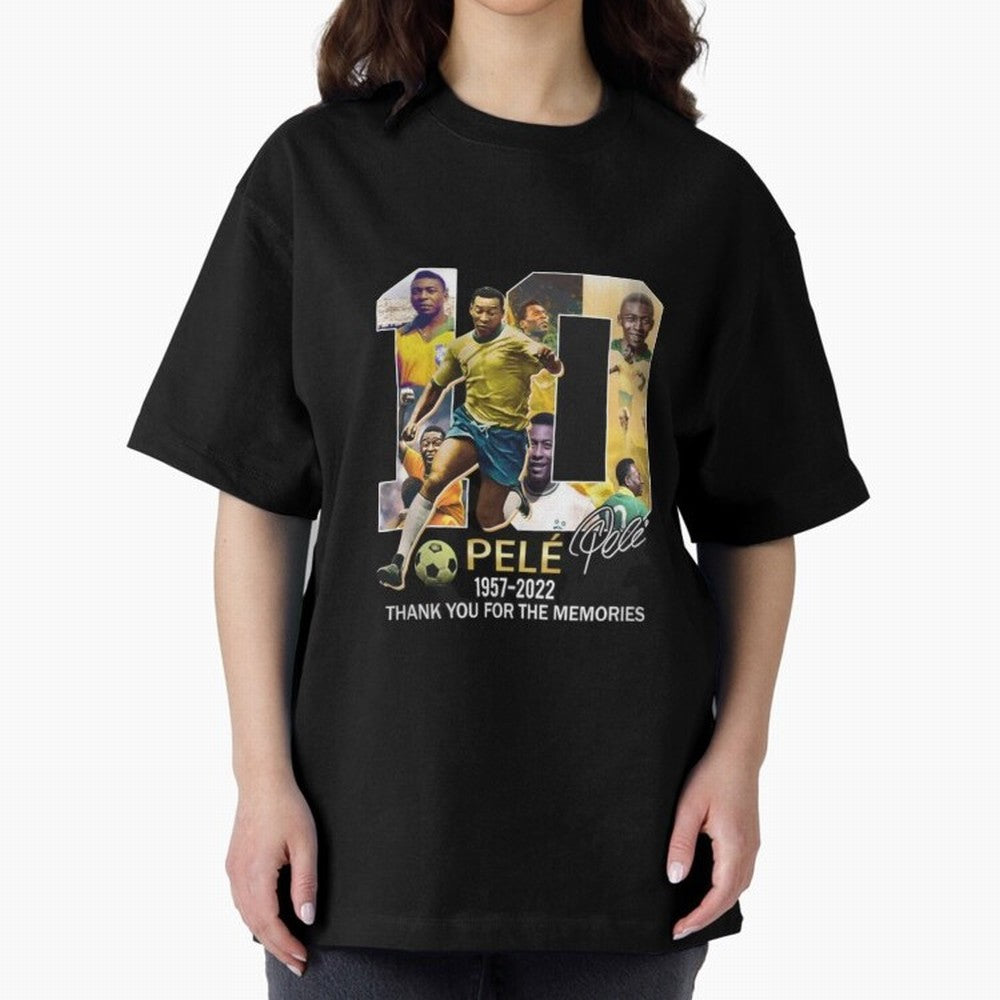 Signed Pele Shirt Oversized T-Shirt Unlock FIFA World Cup 2026 USA Canada Mexico Spirit, Made for Portugal, Cristiano Ronaldo, Game Day Rituals, Football Legends, Country Pride and the Road to the Final; Ideal for Passionate Fans Who Love Underdog