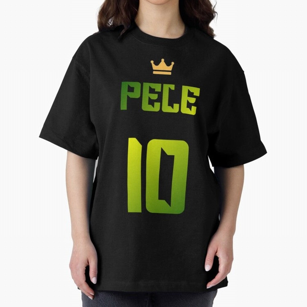 RIP Pel¨¦ Oversized T-Shirt Showcase Global Football Passion for FIFA World Cup 2026 Group Stage, Filled with Messi and Cristiano Ronaldo, England, Supporter Pride, Iconic Celebrations, Legendary Names and Global Match Day Energy; Ideal for