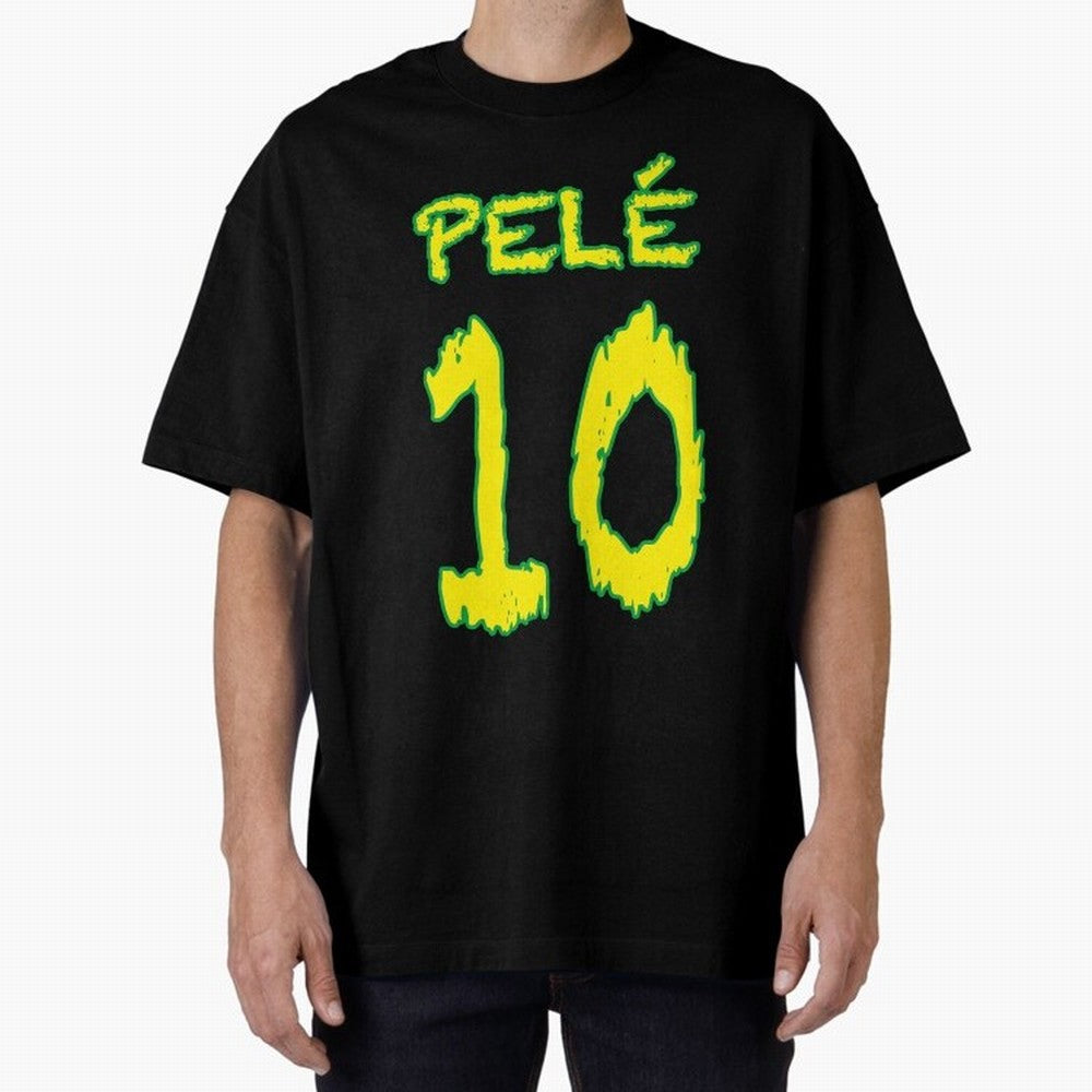 Pel¨¦ 10 Oversized T-Shirt Follow the Final Road of Match Day Hype around FIFA World Cup 2026 USA Canada Mexico, Messi and Cristiano Ronaldo, France, Worldwide Fan Energy, Dramatic Goals, Stadium Lights and Championship Celebrations; Ideal for
