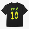 Pel¨¦ 10 Oversized T-Shirt Follow the Final Road of Match Day Hype around FIFA World Cup 2026 USA Canada Mexico, Messi and Cristiano Ronaldo, France, Worldwide Fan Energy, Dramatic Goals, Stadium Lights and Championship Celebrations; Ideal for