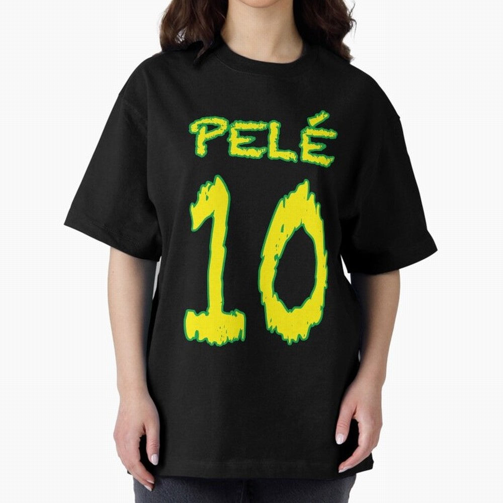 Pel¨¦ 10 Oversized T-Shirt Follow the Final Road of Match Day Hype around FIFA World Cup 2026 USA Canada Mexico, Messi and Cristiano Ronaldo, France, Worldwide Fan Energy, Dramatic Goals, Stadium Lights and Championship Celebrations; Ideal for