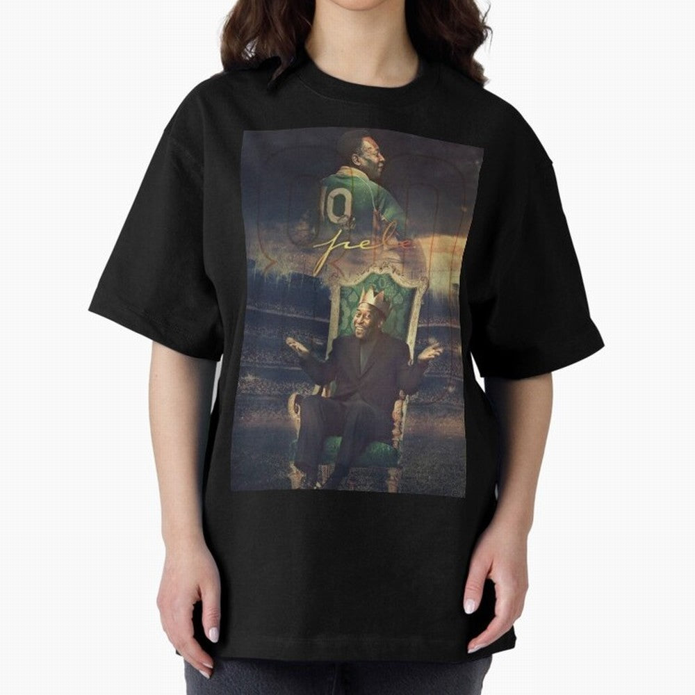 Pel¨¦ Pel¨¦ Pel¨¦ Pele Pele Pele Brazil Brazil Oversized T-Shirt Support the Legends of Match Day Hype around FIFA World Cup 2026, Neymar, Argentina, Stadium Memories, Football Loyalty, International Chants and Championship Tradition; Ideal for