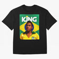 King Pele Oversized T-Shirt Enjoy FIFA World Cup 2026 Group Stage Spirit, Highlighting England, France and Netherlands, Neymar, Haaland and Cristiano Ronaldo, Football History, Final Match Energy, Crowd Noise and Once in a Lifetime Moments; Perfect
