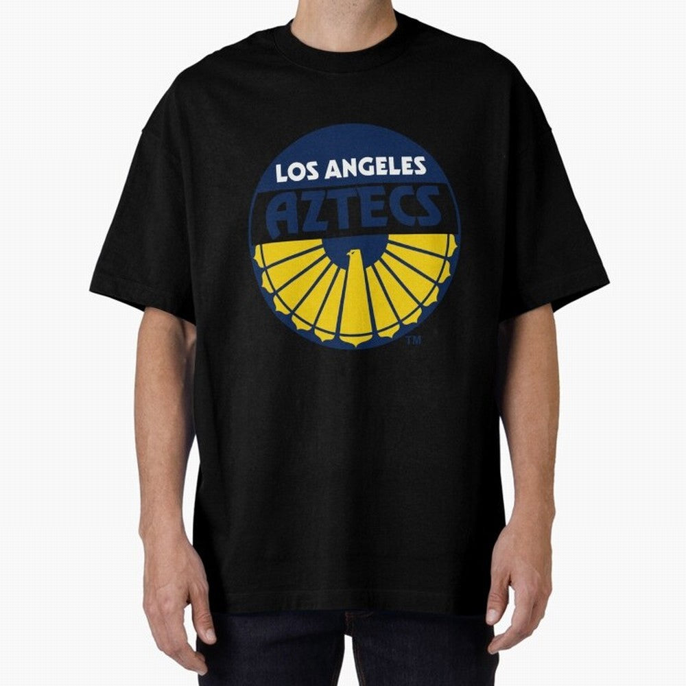 LA AZTECS200 Oversized T-Shirt Follow FIFA World Cup 2026 USA Canada Mexico for Fans of Neymar, Haaland and Cristiano Ronaldo and Argentina, Bringing Championship Spirit, Famous Goals, Roaring Crowds and International Football Unity; Ideal for