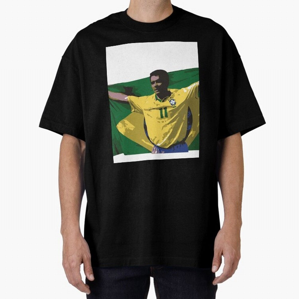 Romario brazil flag Essential T-Shirt Show Your Tournament Heart for FIFA World Cup 2026 Group Stage with CR7 and Messi, Argentina, France and Brazil Energy, Championship Spirit, Famous Goals, Roaring Crowds and International Football Unity;