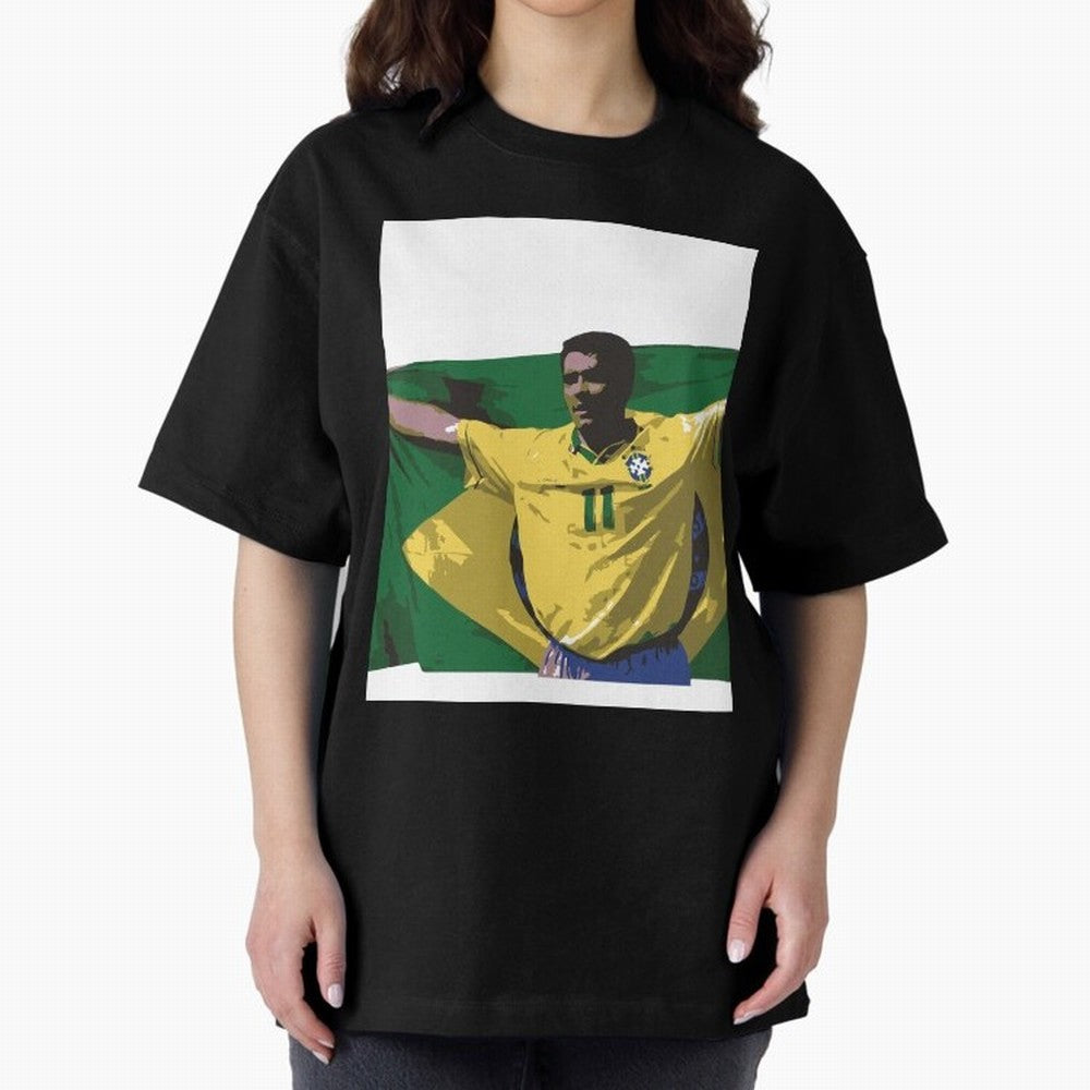 Romario brazil flag Essential T-Shirt Show Your Tournament Heart for FIFA World Cup 2026 Group Stage with CR7 and Messi, Argentina, France and Brazil Energy, Championship Spirit, Famous Goals, Roaring Crowds and International Football Unity;