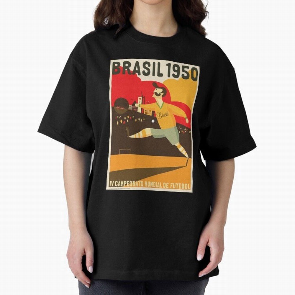 Brasil 1950 World Cup6 Essential T-Shirt Honor the Beautiful Game during Global Football Passion for FIFA World Cup 2026 USA Canada Mexico, with Neymar, Haaland and Cristiano Ronaldo, France, Retro Football Energy, Iconic Rivalries, Trophy Chase
