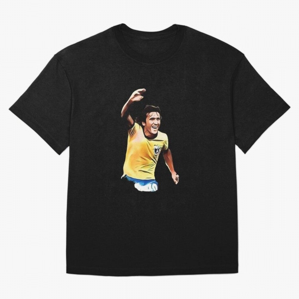 Legends of The Beautiful Game Cartoon Collection Legends Arthur Zico 2 Cartoon Artwork134 Oversized T-Shirt Follow the Road to FIFA World Cup 2026 USA Canada Mexico Spirit, Celebrating Portugal, Cristiano Ronaldo, Haaland and CR7, Classic Soccer