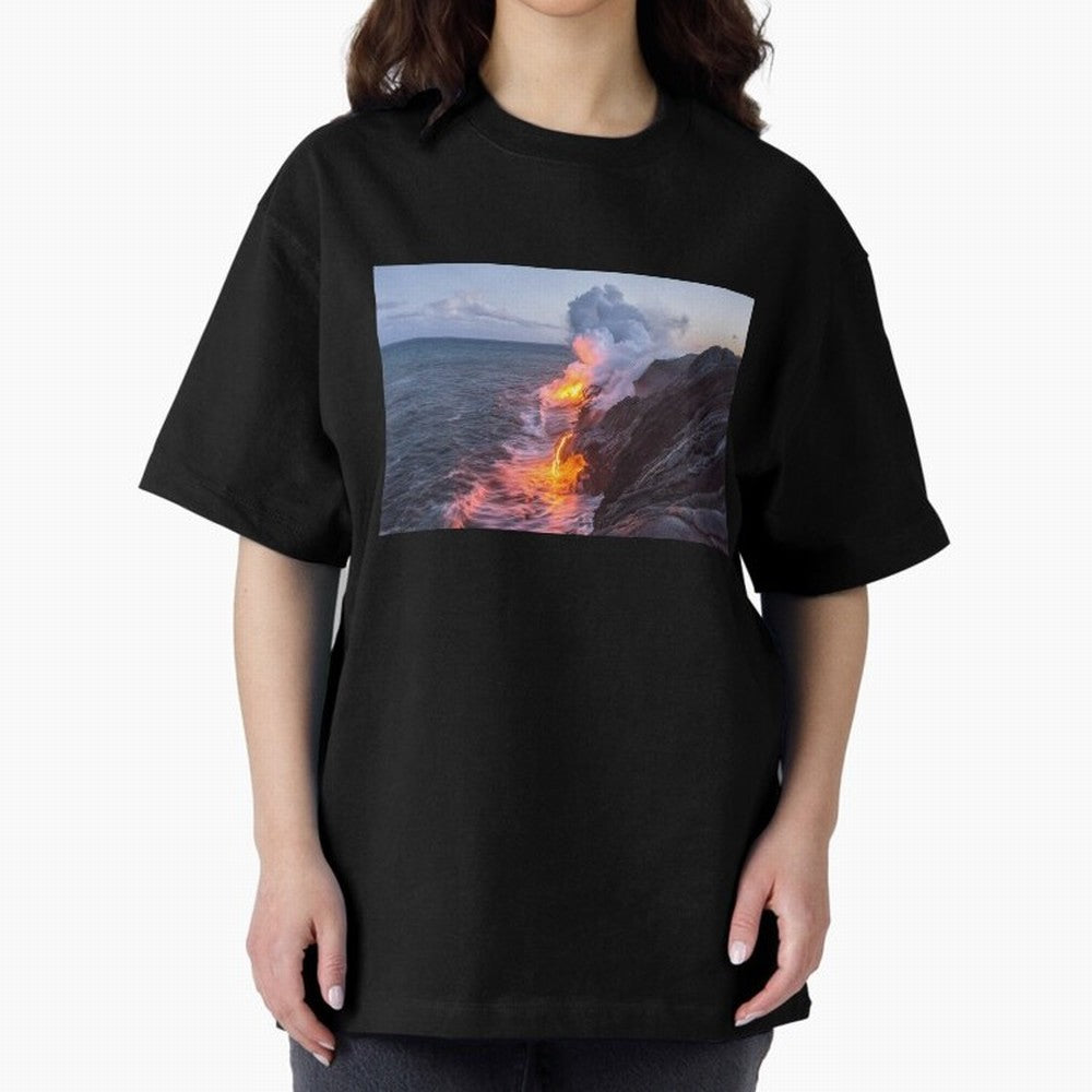 Kilauea Volcano Lava Flow Sea Entry 3 The Big Island Hawaii1 Classic T-Shirt Show Your Love for FIFA World Cup 2026 for Fans of Haaland and Mbappe and Portugal, Bringing Stadium Memories, Football Loyalty, International Chants and Championship