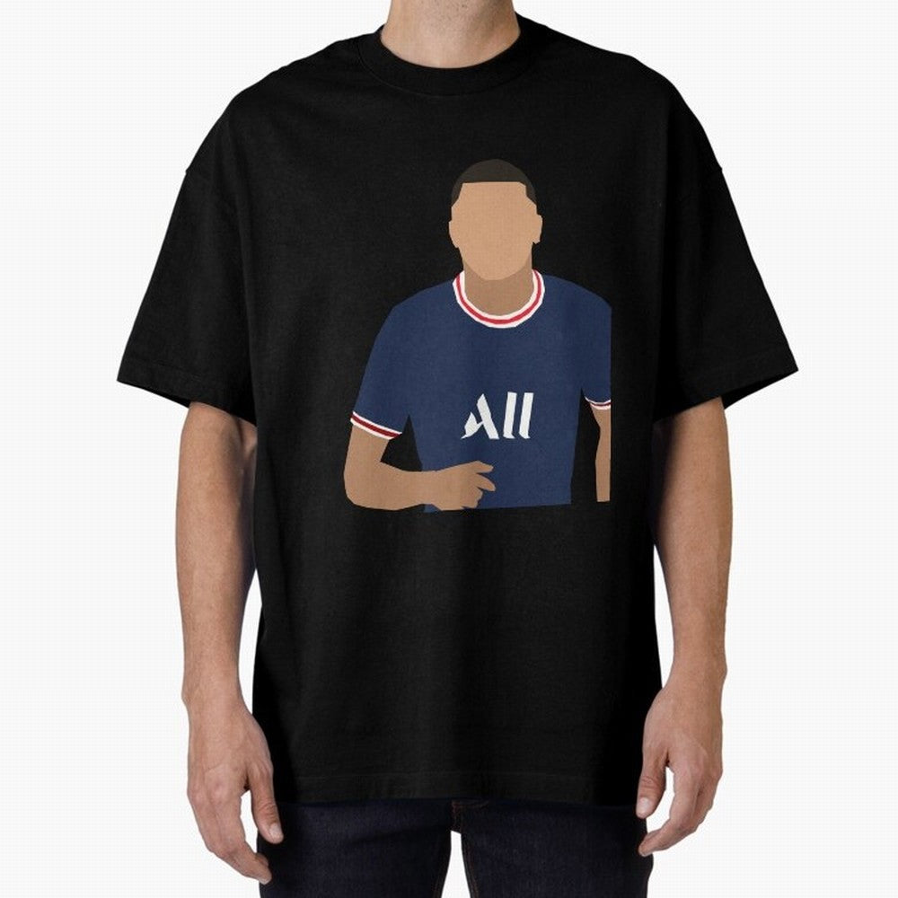 mbappe celebration Oversized T-Shirt Follow the Road to Global Football Passion for FIFA World Cup 2026 Group Stage, Capturing Mbappe, Argentina and Brazil, Vintage Soccer Flavor, Modern Football Stars, National Flags and Final Night Emotion; Ideal