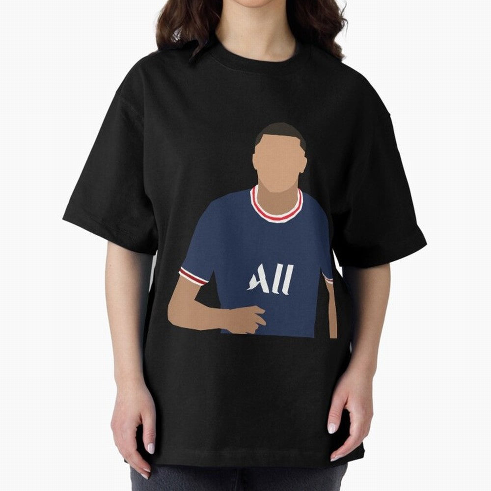 mbappe celebration Oversized T-Shirt Follow the Road to Global Football Passion for FIFA World Cup 2026 Group Stage, Capturing Mbappe, Argentina and Brazil, Vintage Soccer Flavor, Modern Football Stars, National Flags and Final Night Emotion; Ideal