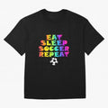 Eat Sleep Soccer Repeat - Football Active T-Shirt Carry National Pride through Match Day Hype around FIFA World Cup 2026 Group Stage, Neymar, England, France and Netherlands, Tournament Hype, Historic Matchups, Family Viewing Parties and Global