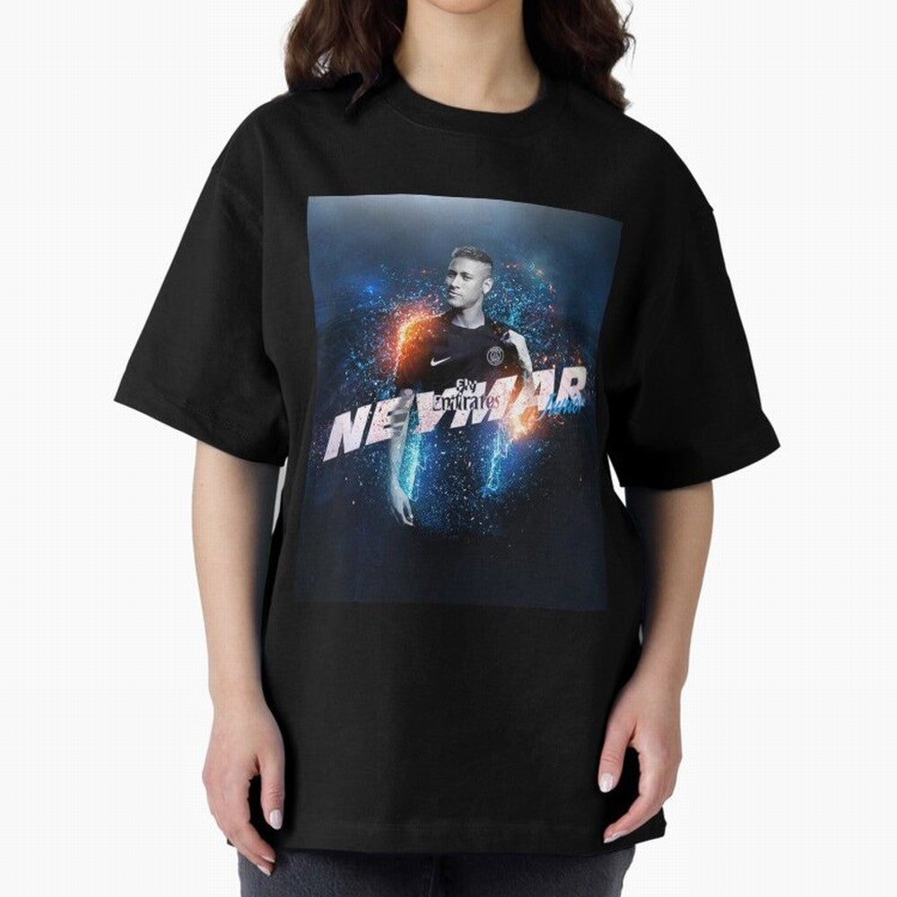 Illustration Neymar Art Classic T-Shirt Celebrate FIFA World Cup 2026 Group Stage for Fans of Mbappe and Neymar and Brazil, Bringing Soccer Culture, Superstar Moments, National Team Dreams and Competitive Fire; Great for Supporters Who Love