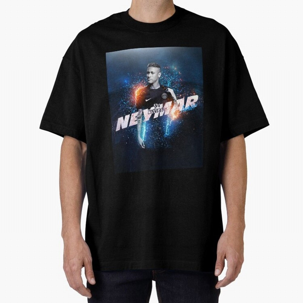 Illustration Neymar Art Classic T-Shirt Celebrate FIFA World Cup 2026 Group Stage for Fans of Mbappe and Neymar and Brazil, Bringing Soccer Culture, Superstar Moments, National Team Dreams and Competitive Fire; Great for Supporters Who Love