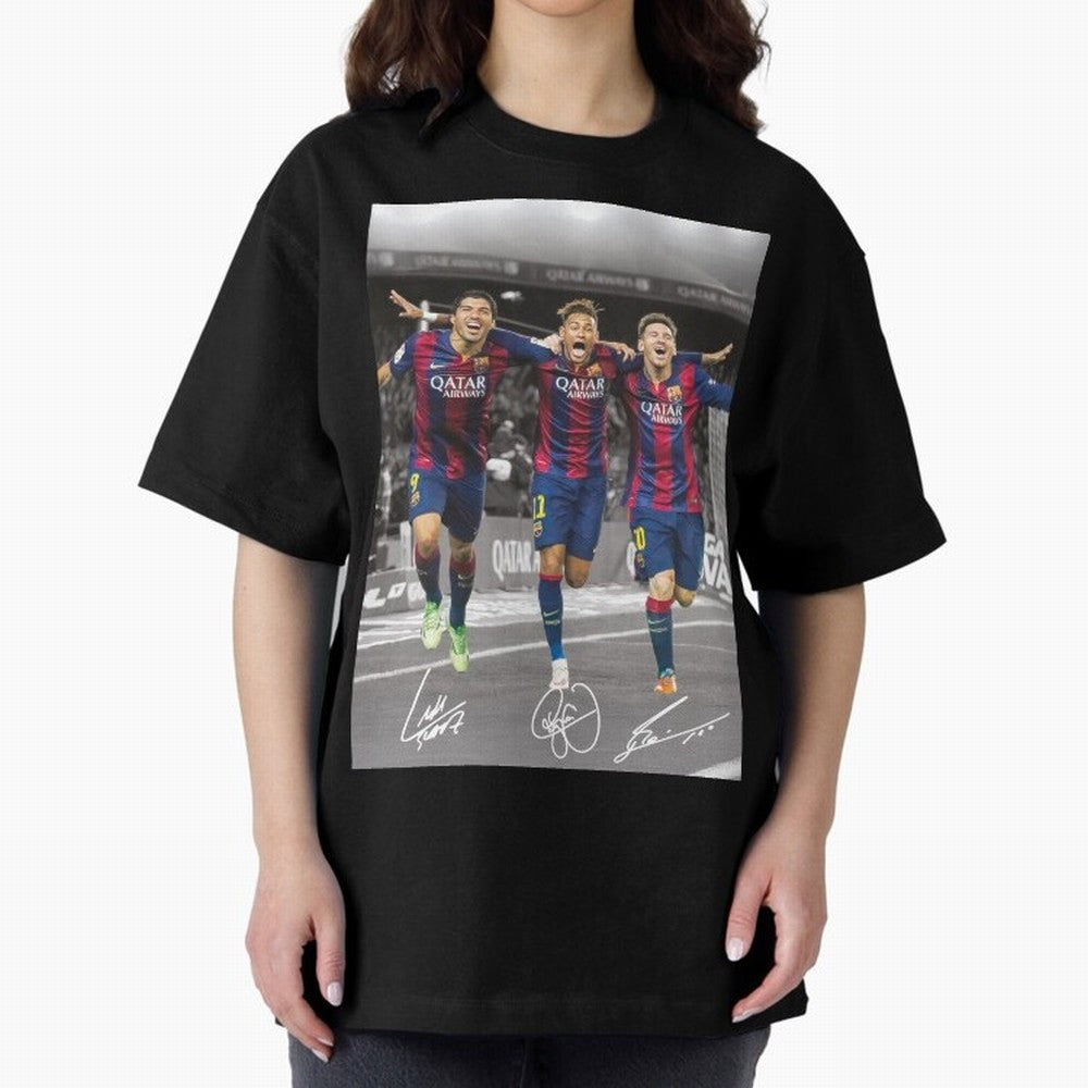 Messi Neymar Suarez Premium T-Shirt Celebrate the Biggest Stage of the FIFA World Cup 2026 USA Canada Mexico Journey through Mbappe and Neymar Highlights, Portugal Pride, Championship Spirit, Famous Goals, Roaring Crowds and International Football