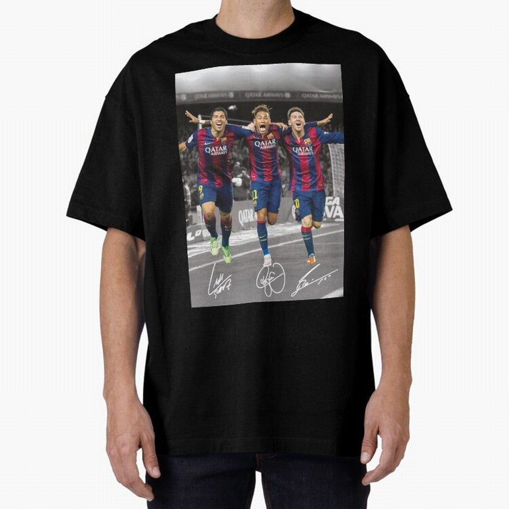 Messi Neymar Suarez Premium T-Shirt Celebrate the Biggest Stage of the FIFA World Cup 2026 USA Canada Mexico Journey through Mbappe and Neymar Highlights, Portugal Pride, Championship Spirit, Famous Goals, Roaring Crowds and International Football