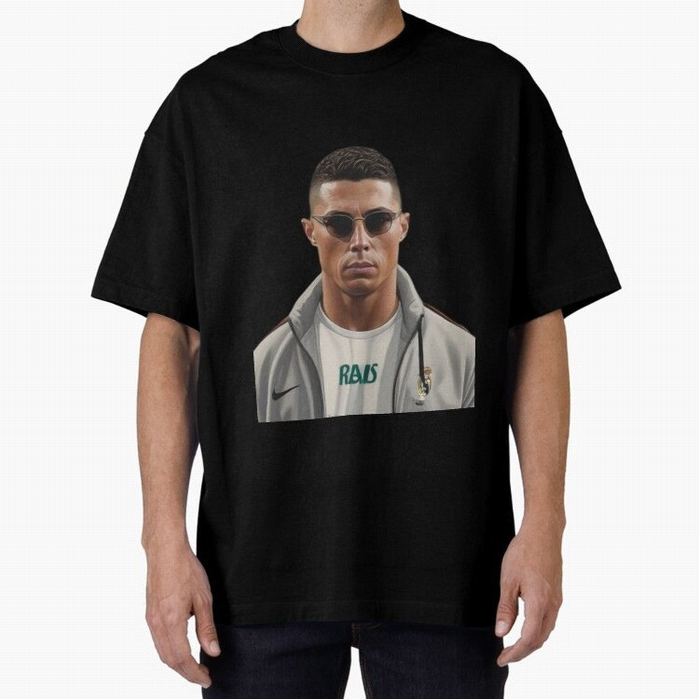 Cristiano Ronaldo Best player all-time Premium T-Shirt Bring World Football Passion into Global Football Passion for FIFA World Cup 2026 Group Stage, Capturing Haaland and Mbappe, Argentina and Brazil, Football Festival Excitement, Trophy