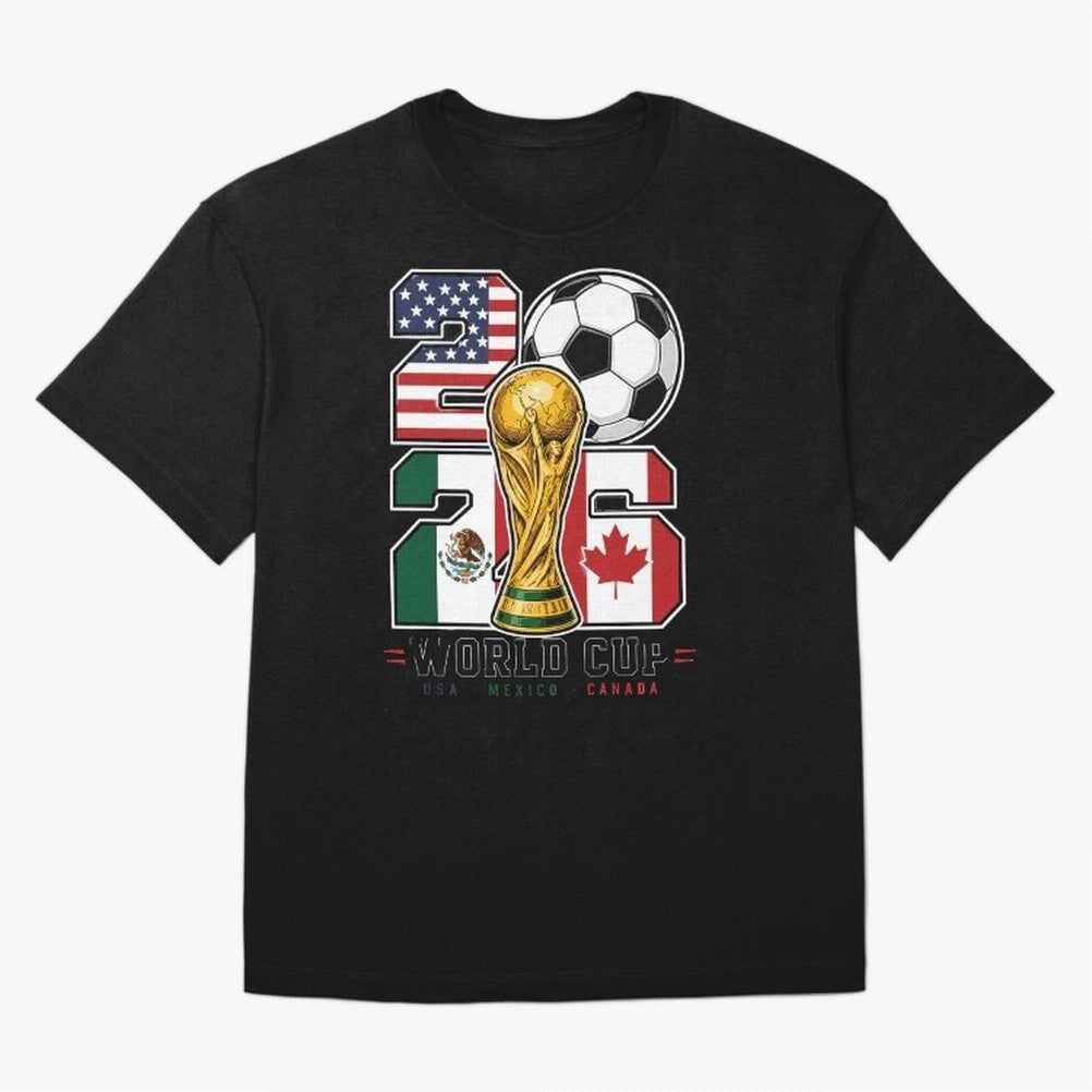 2026 Soccer World Cup Football Design Classic T-Shirt Feel International Energy from the FIFA World Cup 2026 USA Canada Mexico Journey through Cristiano Ronaldo Highlights, Portugal, Spain and Germany Pride, Match Day Excitement, Supporter Culture,