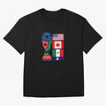 North America Football Unity 2026 Classic T-Shirt Show Your Love for FIFA World Cup 2026 Group Stage Spirit, Filled with France, Mbappe and Neymar, Retro Football Energy, Iconic Rivalries, Trophy Chase Drama and Stadium Atmosphere; Made for