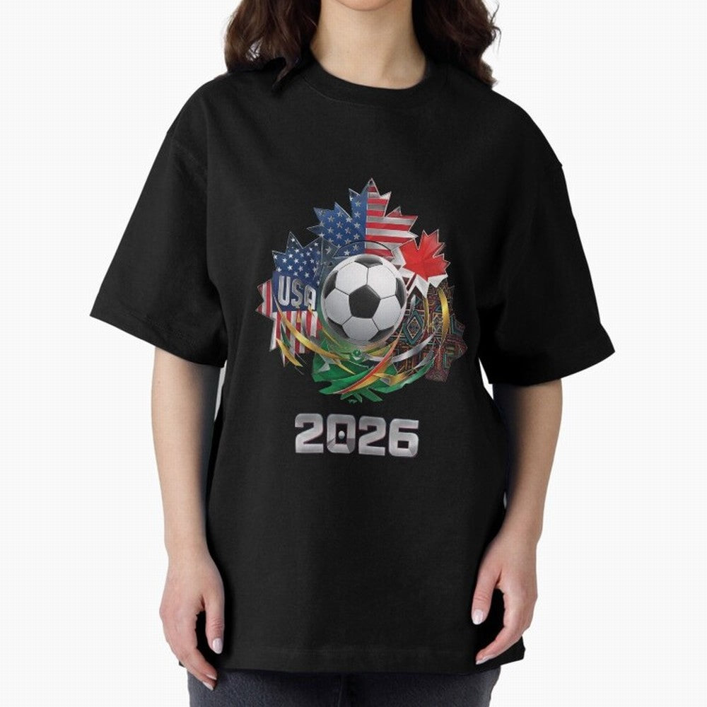 United Americas Classic T-Shirt Stand with the FIFA World Cup 2026 Journey through Neymar, Haaland and Cristiano Ronaldo Highlights, France and Portugal Pride, Fan Favorite Moments, National Team Passion, Big Match Drama and Soccer History; Great