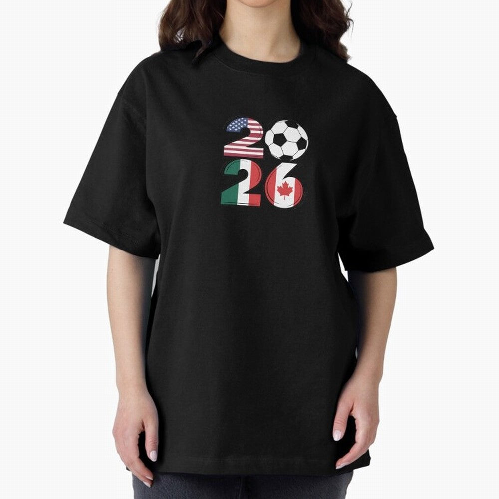 2026 soccer logo Classic T-Shirt Bring Stadium Energy to FIFA World Cup 2026 Group Stage Spirit, Filled with Argentina, Neymar, Haaland and Cristiano Ronaldo, Sports Nostalgia, International Competition, Famous Players and Unforgettable Victories;