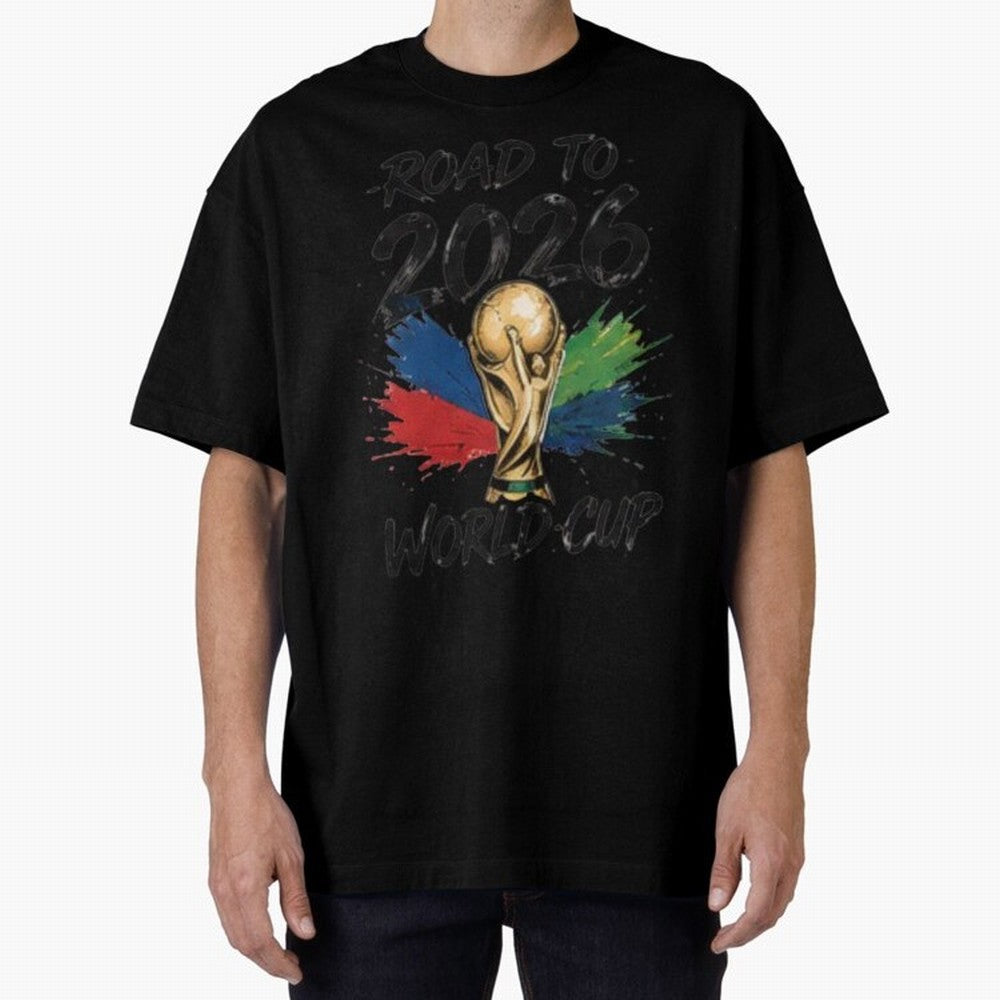 Road To 2026 World Cup Football Graphic Tee Classic T-Shirt Spotlight FIFA World Cup 2026 Group Stage with Haaland, Netherlands Energy, Retro Football Energy, Iconic Rivalries, Trophy Chase Drama and Stadium Atmosphere; Built for Supporters Chasing