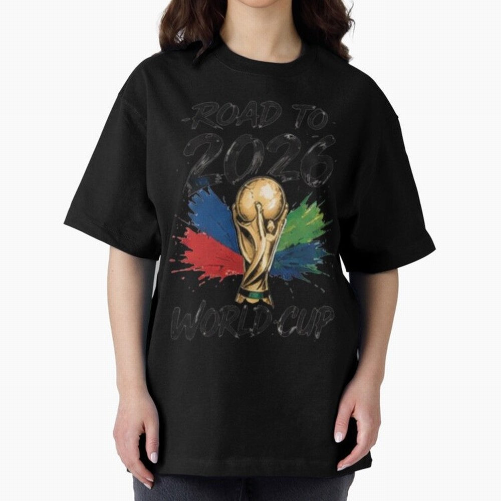 Road To 2026 World Cup Football Graphic Tee Classic T-Shirt Spotlight FIFA World Cup 2026 Group Stage with Haaland, Netherlands Energy, Retro Football Energy, Iconic Rivalries, Trophy Chase Drama and Stadium Atmosphere; Built for Supporters Chasing