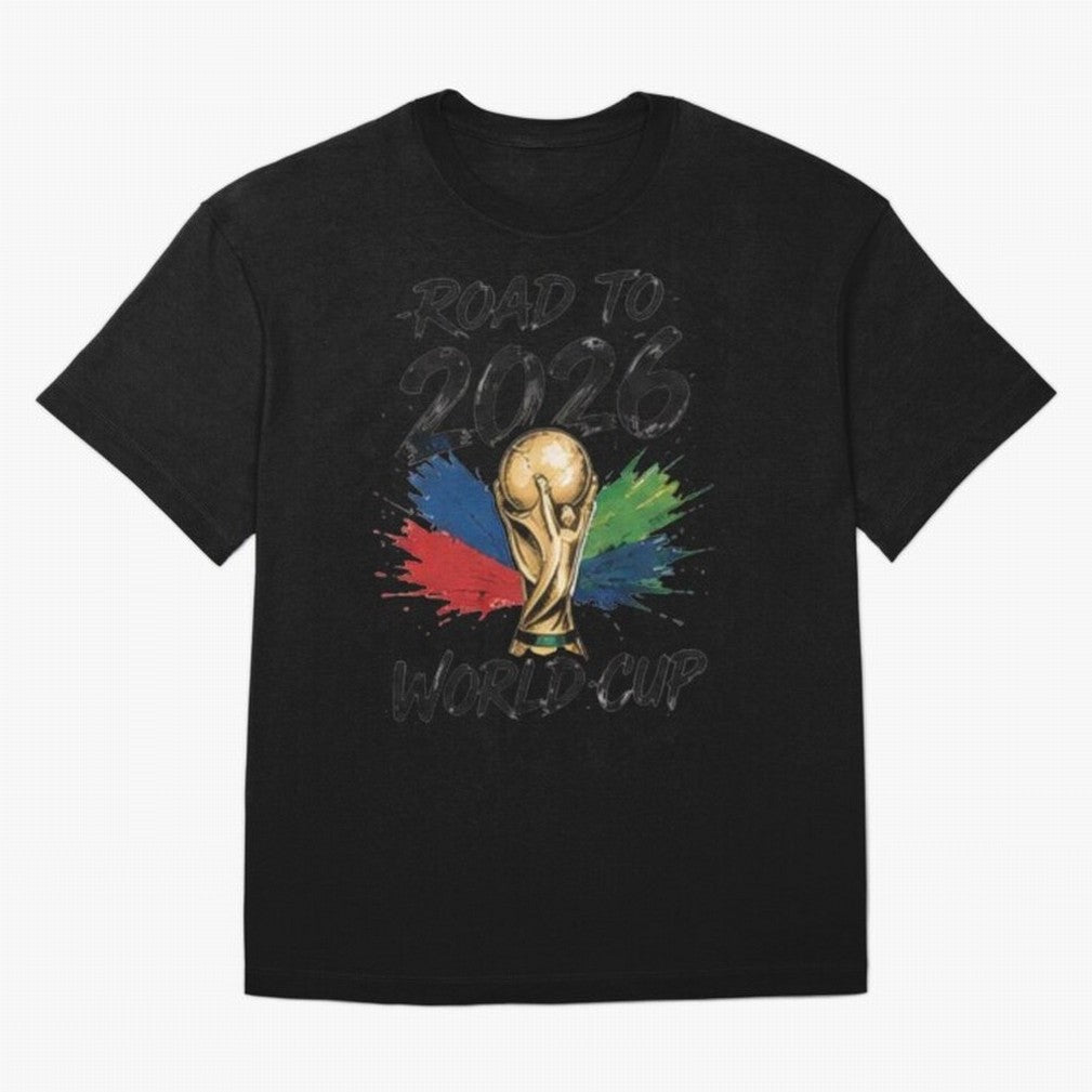 Road To 2026 World Cup Football Graphic Tee Classic T-Shirt Spotlight FIFA World Cup 2026 Group Stage with Haaland, Netherlands Energy, Retro Football Energy, Iconic Rivalries, Trophy Chase Drama and Stadium Atmosphere; Built for Supporters Chasing