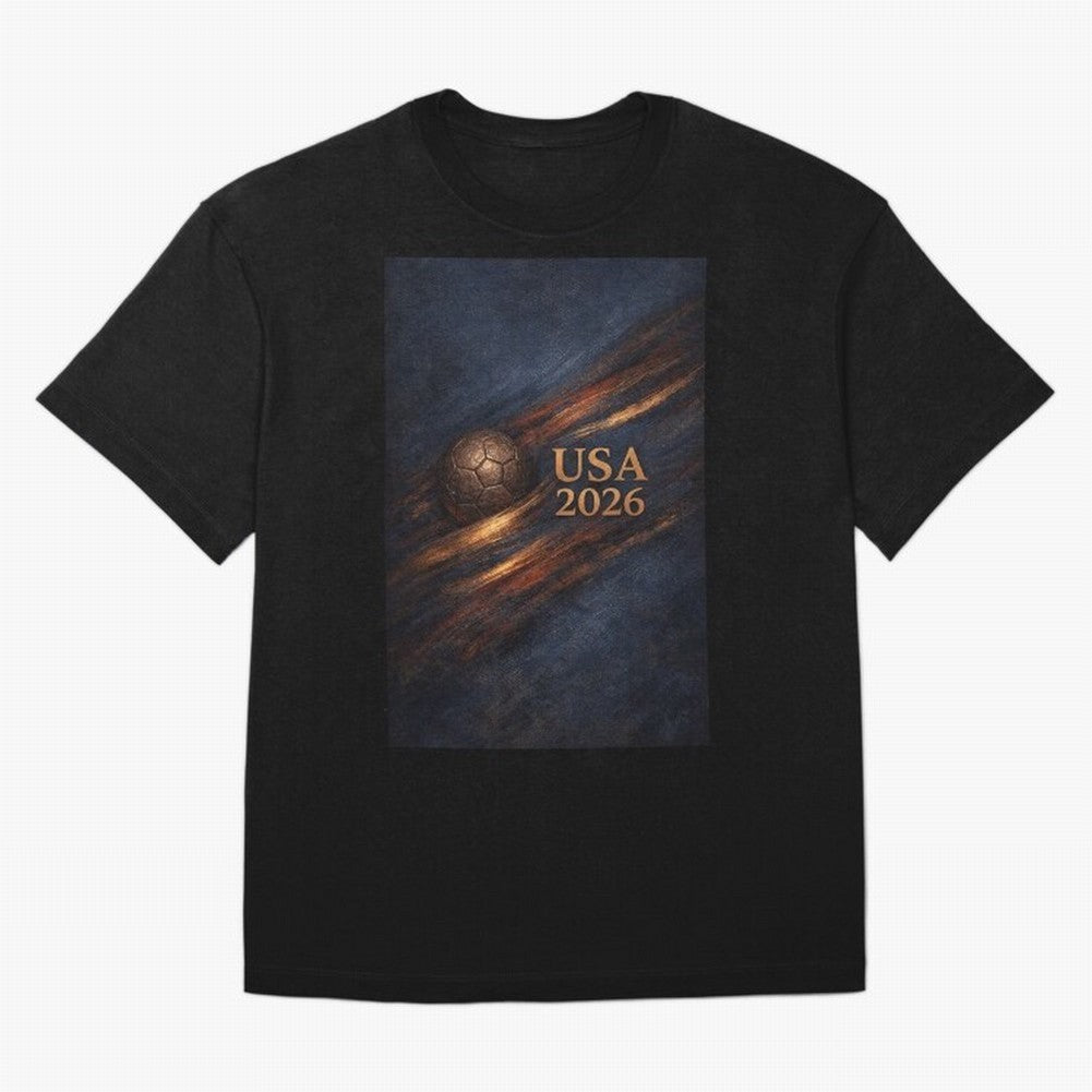 USA 2026 For Soccer Fans Inspired Design Classic T-Shirt Spotlight Match Day Hype around FIFA World Cup 2026 Group Stage, Cristiano Ronaldo, England and Germany, Worldwide Fan Energy, Dramatic Goals, Stadium Lights and Championship Celebrations;