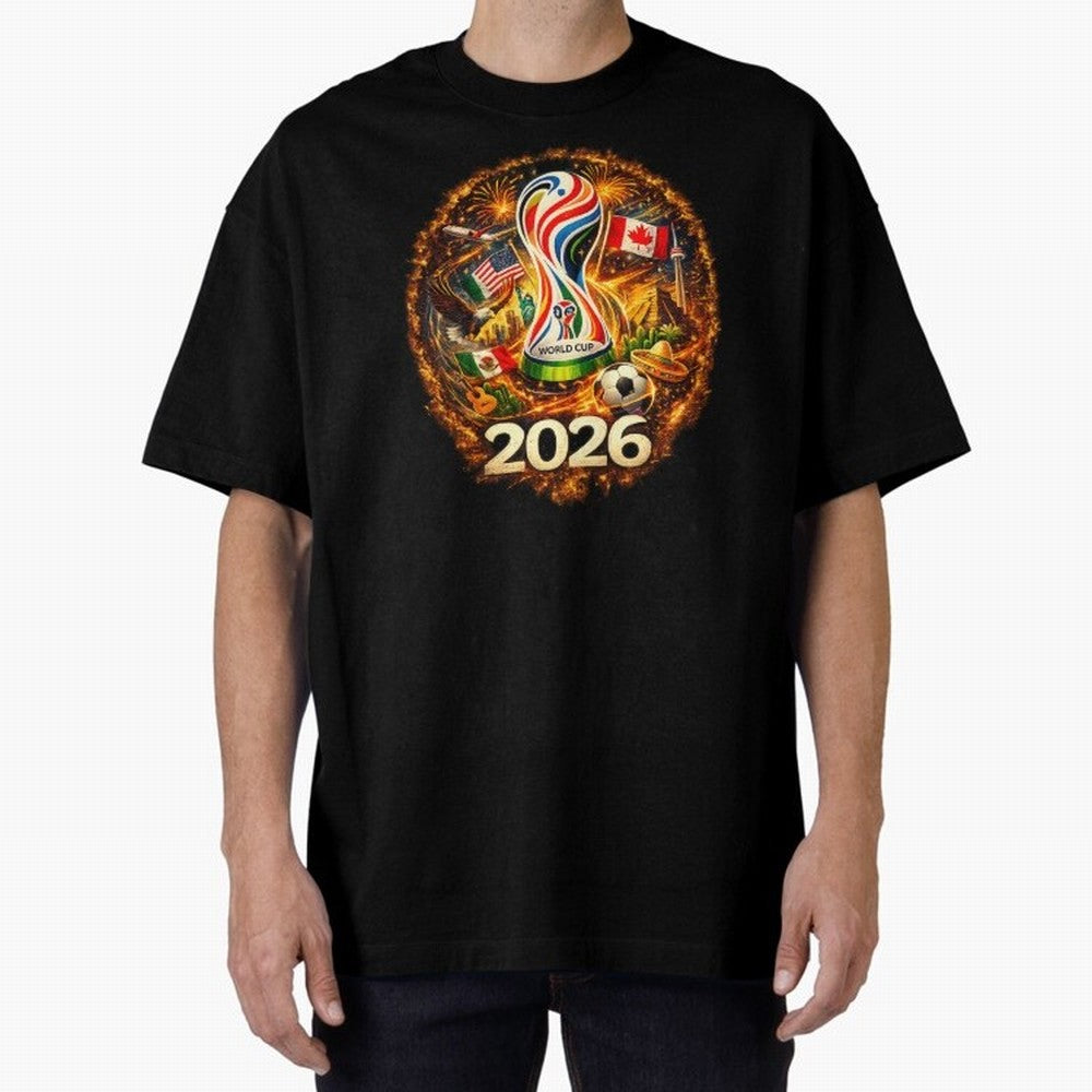 World Football Spirit 2026 USA Canada Mexico Soccer Fan Classic T-Shirt Follow the Final Road of Global Football Passion for FIFA World Cup 2026 Group Stage, Built around Cristiano Ronaldo, Haaland and CR7, Brazil, Football History, Final Match