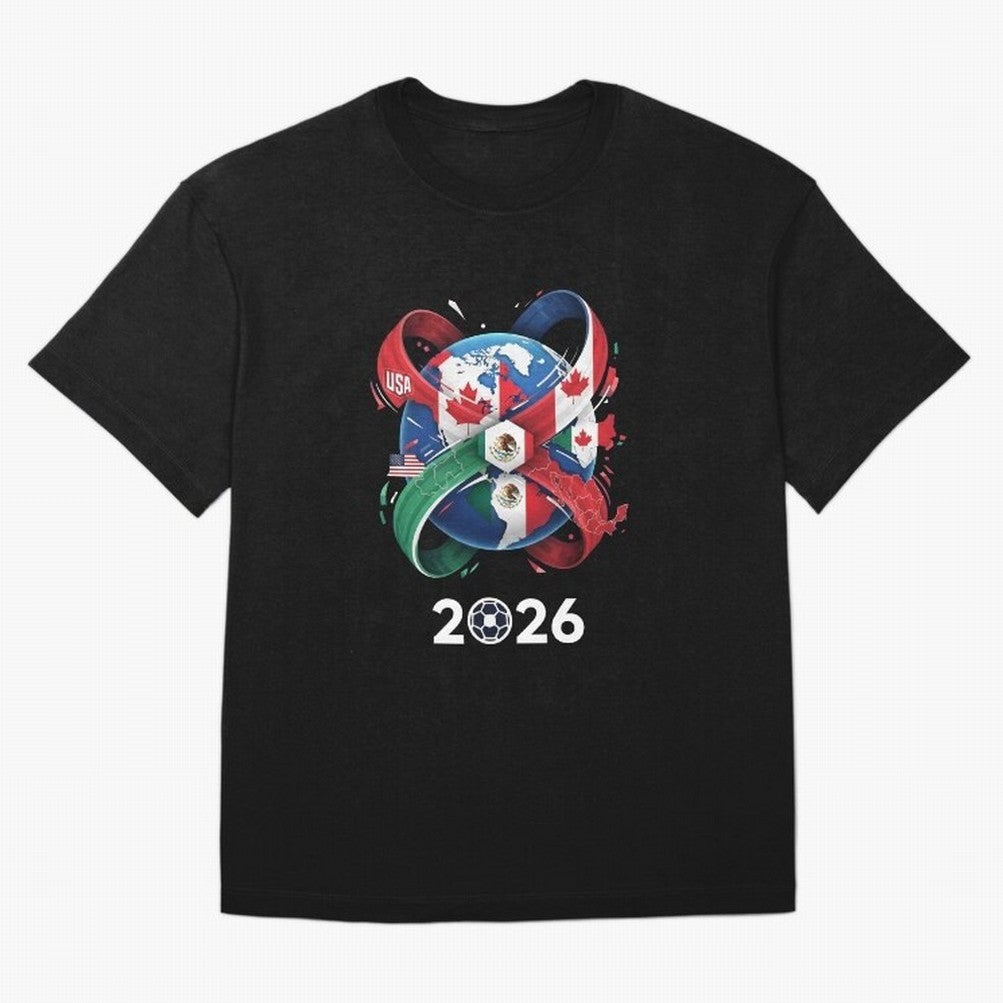 World United by Football 2026 Classic T-Shirt Get Ready for FIFA World Cup 2026 USA Canada Mexico Spirit, Inspired by Argentina, Messi and Cristiano Ronaldo, Global Supporter Spirit, Legendary Goals, National Colors and Tournament Celebration;