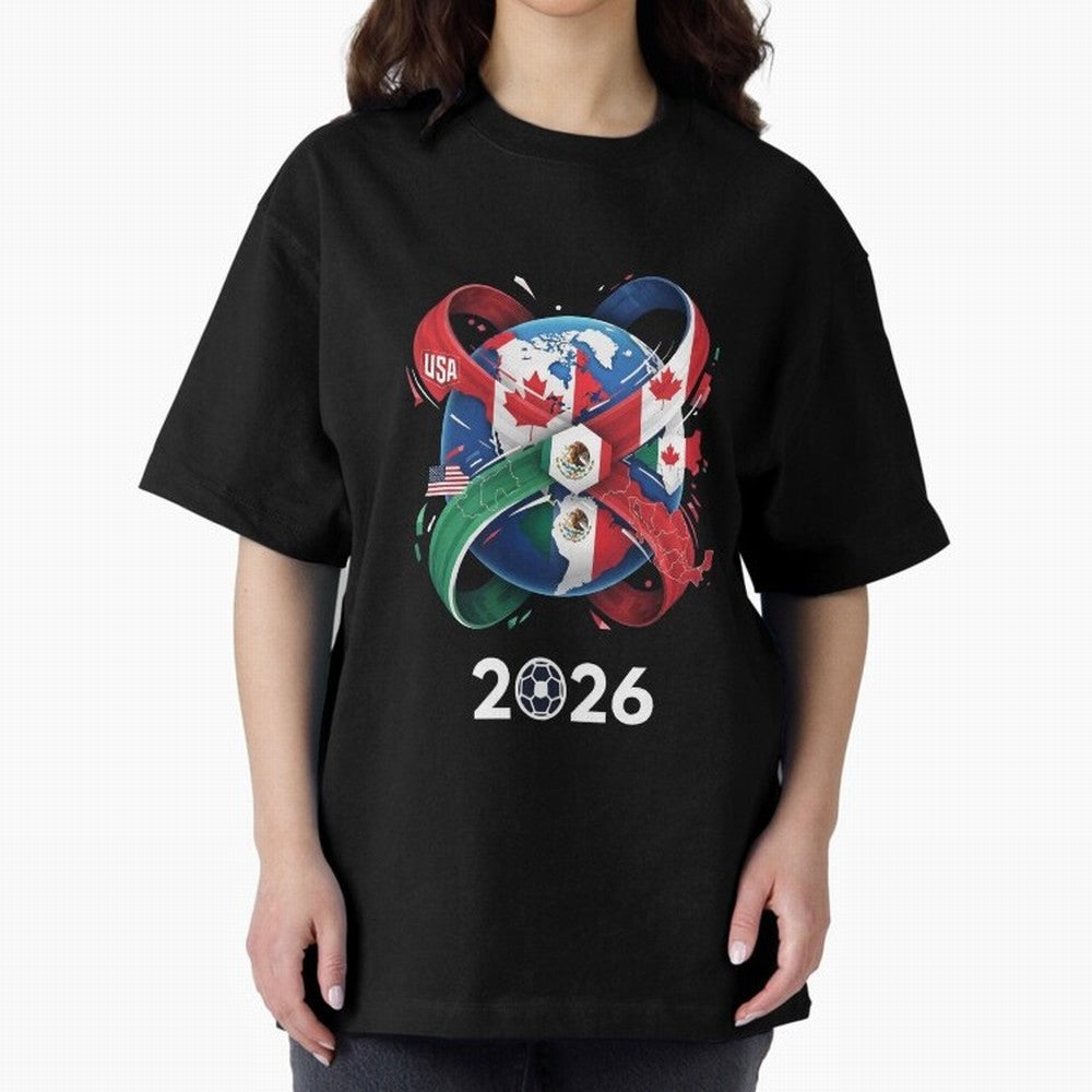 World United by Football 2026 Classic T-Shirt Get Ready for FIFA World Cup 2026 USA Canada Mexico Spirit, Inspired by Argentina, Messi and Cristiano Ronaldo, Global Supporter Spirit, Legendary Goals, National Colors and Tournament Celebration;