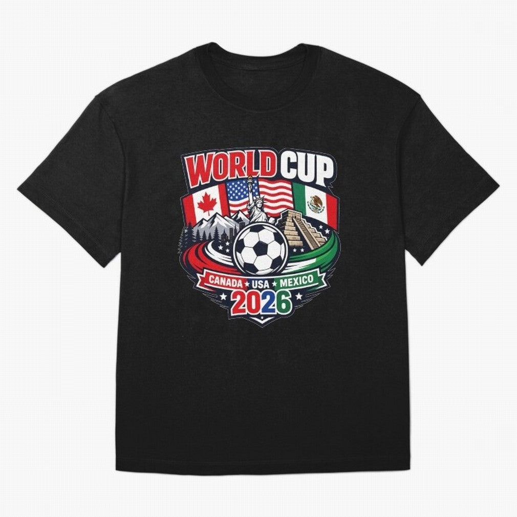 FIFA World Cup 2026 Classic T-Shirt Join FIFA World Cup 2026 USA Canada Mexico for Fans of Neymar and France and Portugal, Bringing Stadium Chants, National Pride, Trophy Dreams and Unforgettable Football Memories; Perfect for Supporters Who Want